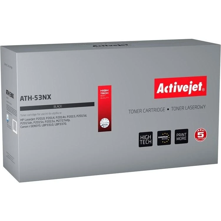 ActiveJet ATH-53NX Sort Tonerpatron (7.900 sider, kompatibel med HP/Canon)