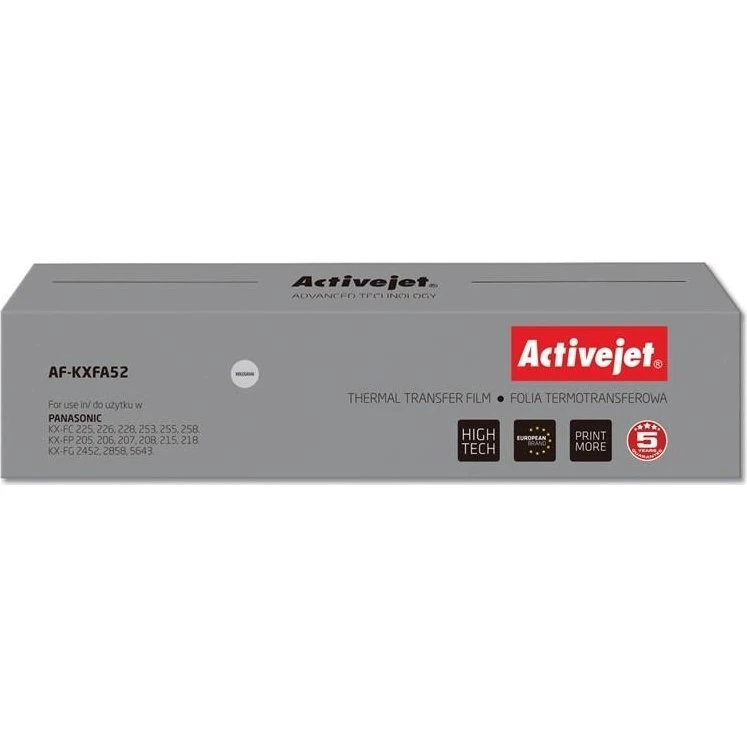 Activejet AF-KXFA52 Sort Termisk Bånd, 2 stk, Til Panasonic KX-FA52