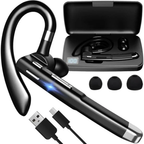 Izoxis 24272 Trådløse Bluetooth-hovedtelefoner, Sort