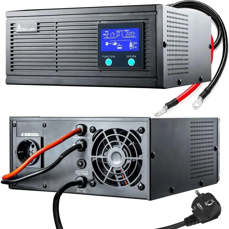 Extralink Piorun 3000VA 2100W Vekselretter 24V, ren sinus