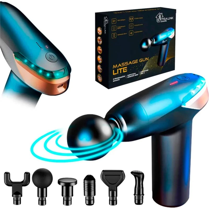 Extralink MSG-02-LITE Massagepistol Sort