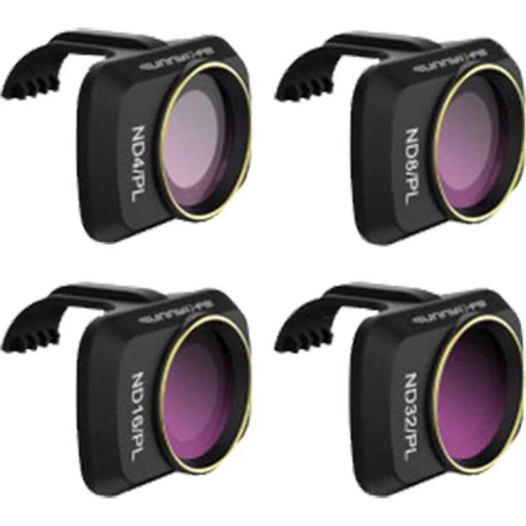 Sunnylife MM-FI9255 ND4/ND8/ND16/ND32 Filter til DJI Mini 2 (4pk)