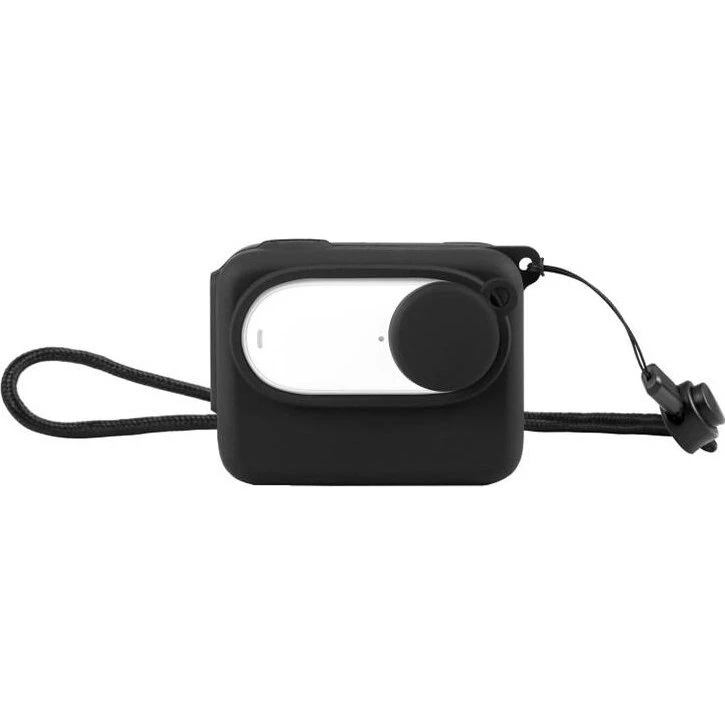 Puluz Siliconetui til Insta360 GO 3 med objektivdæksel, sort