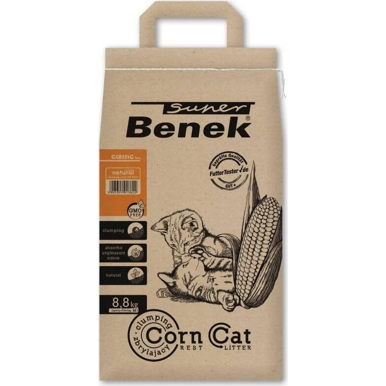 Super Benek Corn Cat Kattegrus 14 l