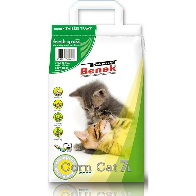 Certech Super Benek Corn Cat Fresh Grass 7 l