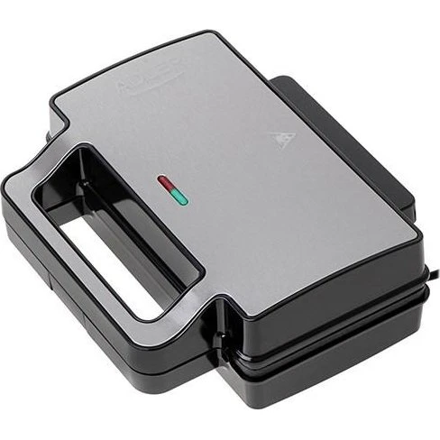 Adler AD3073 Sandwich Maker 2 i 1, sølv/sort