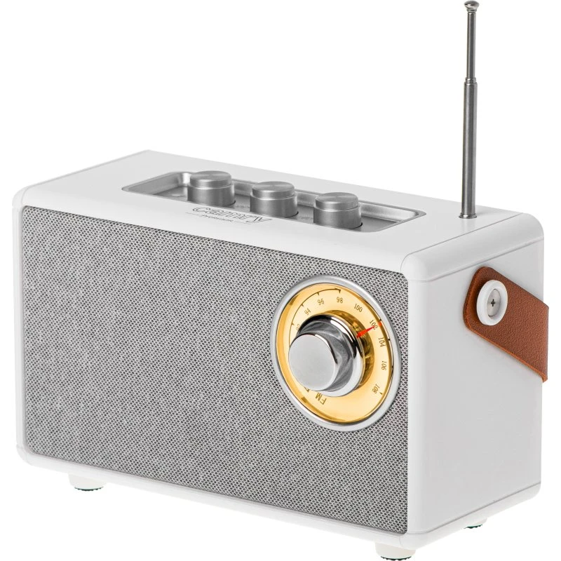 Camry CR1902 W Bluetooth-højttaler, hvid, 5 timer batteri, USB-C