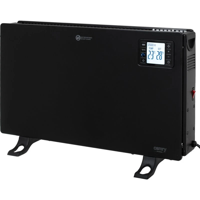Camry CR7739 2000W Elradiator med LCD Skærm, Sort