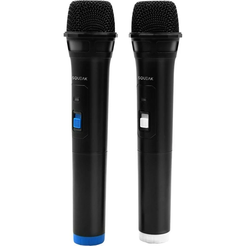 Squeak VocalDuo Karaoke Mikrofon-sæt, 2,4 GHz, Sort