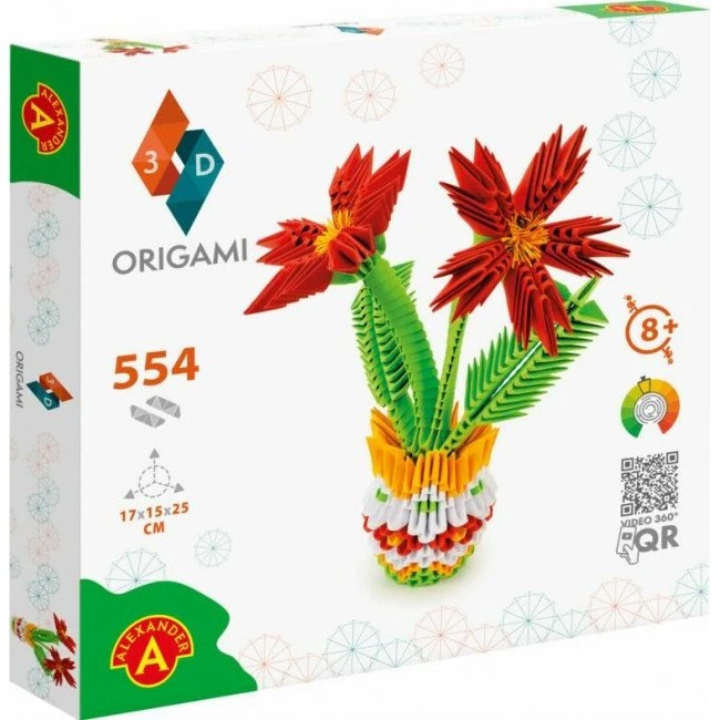 Alexander Toys ORIGAMI 3D - Blomsterpotte 554 pcs