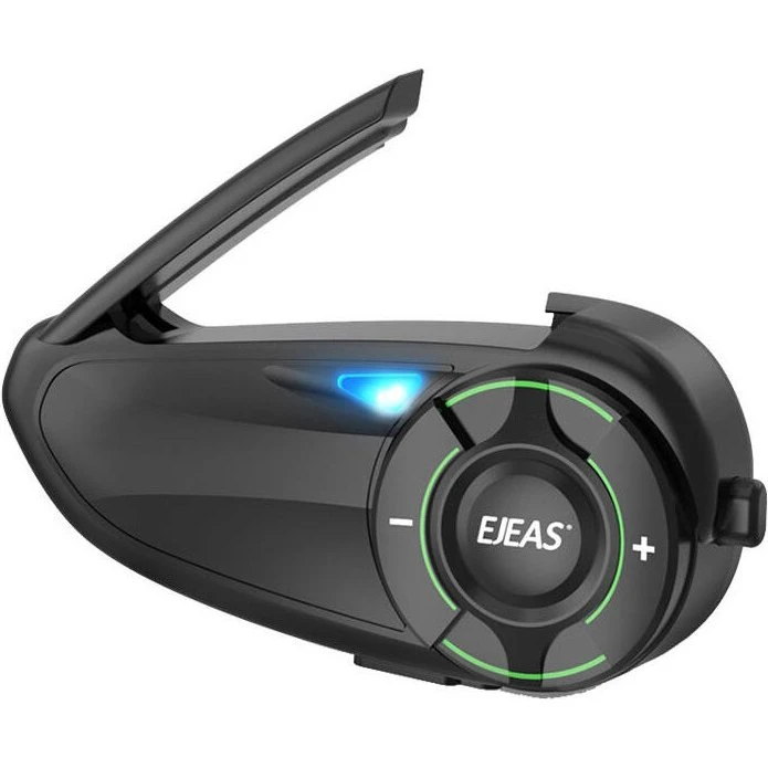 EJEAS Q8 Motorcykel-Intercom med Bluetooth og 17 timer batteri