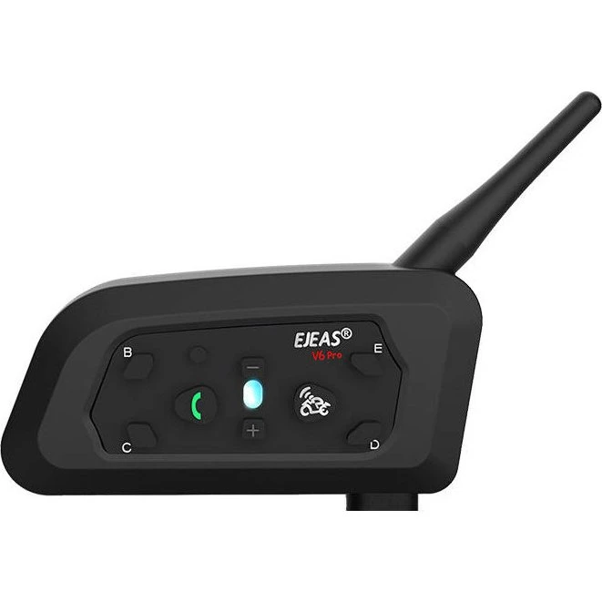 Ejeas V6PRO+ Motorcykel Intercom, Bluetooth, 800m, 25 timer