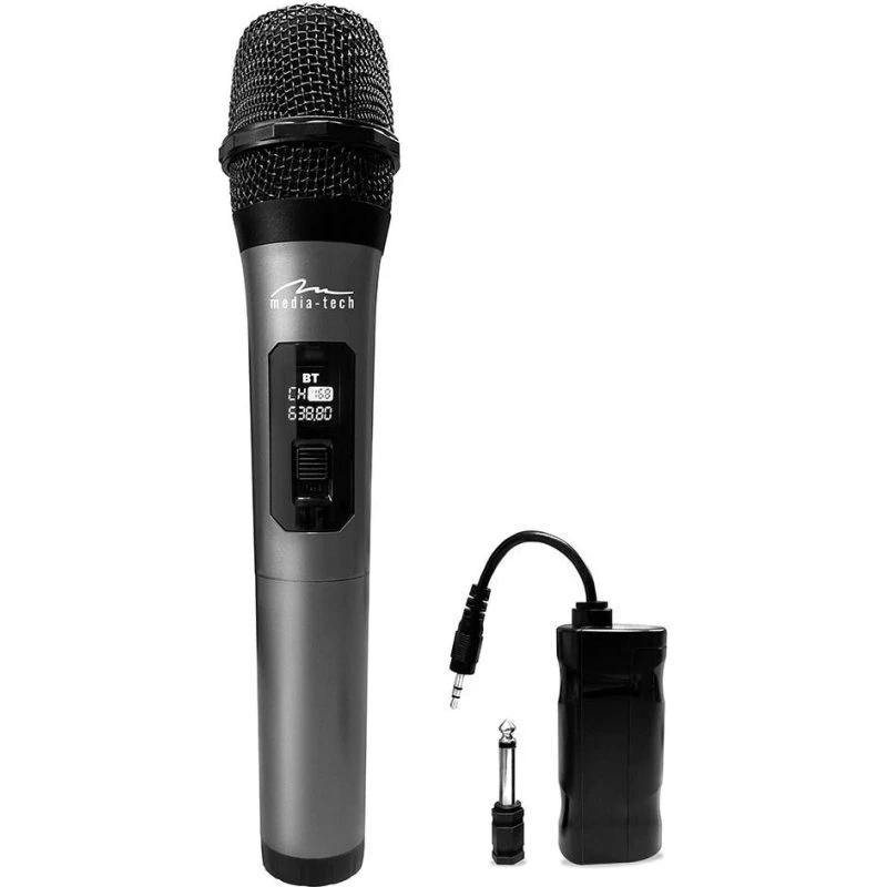MediaTech MIC HERO WIRELESS MT398 Trådløs Mikrofon, Sort