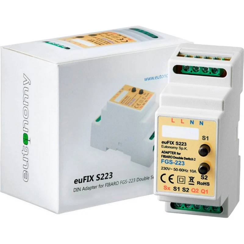 Eutonomy euFIX S223 DIN adapter (med knap)