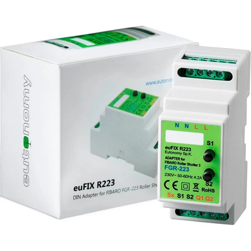 Eutonomy euFIX R223 DIN adapter med knap