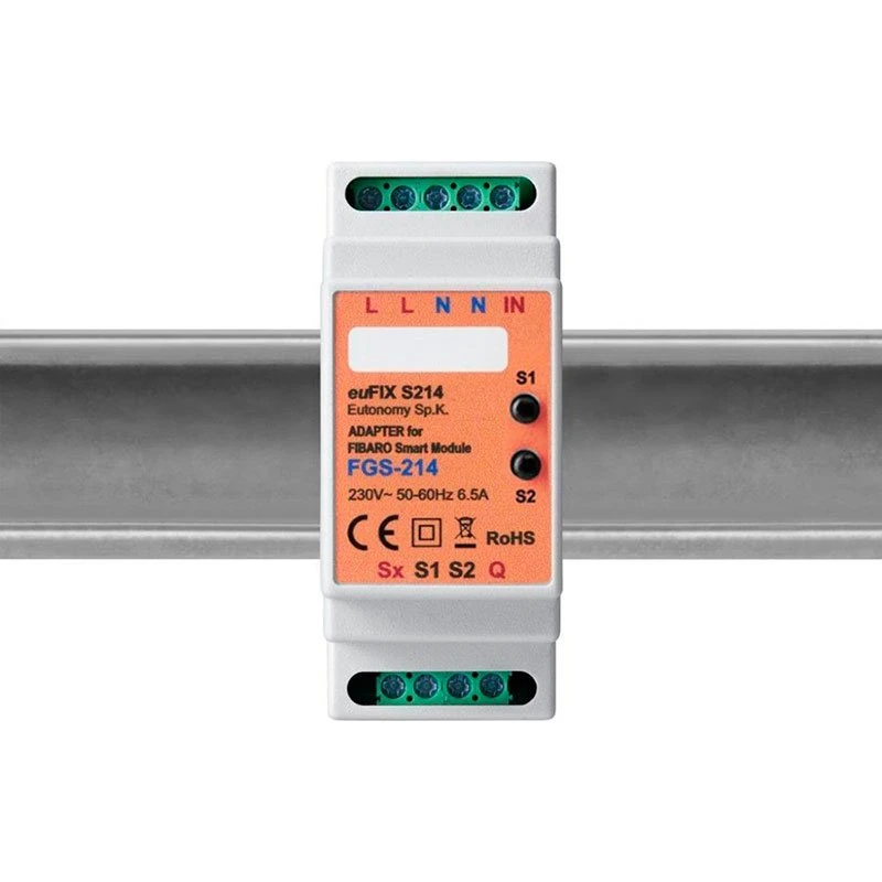 Eutonomy euFIX S214 DIN adapter med knap