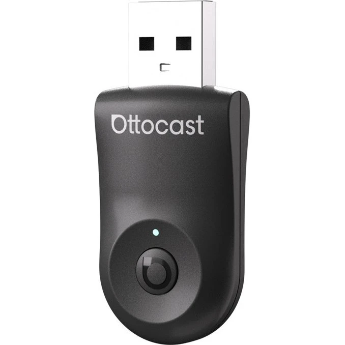Ottocast CA505-T Mini 2-in-1 Trådløs CarPlay/Android Auto Adapter, Sort