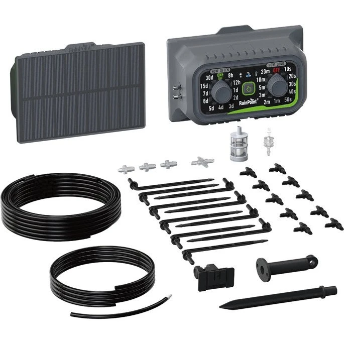RainPoint ITP138SP+DIK10 Solcelledrevet Drypvandingssystem