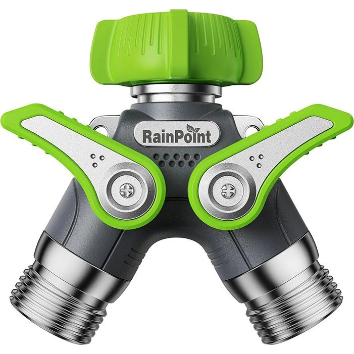 RainPoint Dual Garden Hose Splitter 1/2" Metal