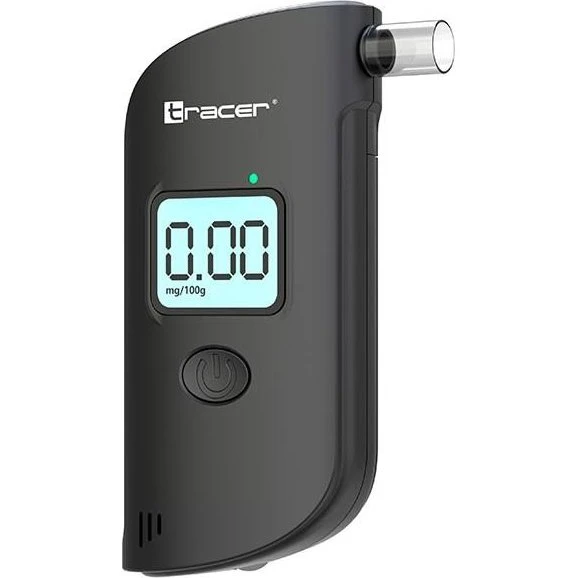 Tracer BreathEZ-1 Alkoholtester, sort, med 5 mundstykker