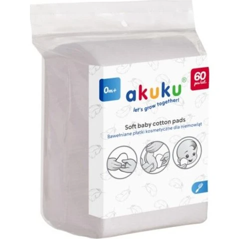 Akuku Baby Vatrondeller 60 stk 9x11 cm