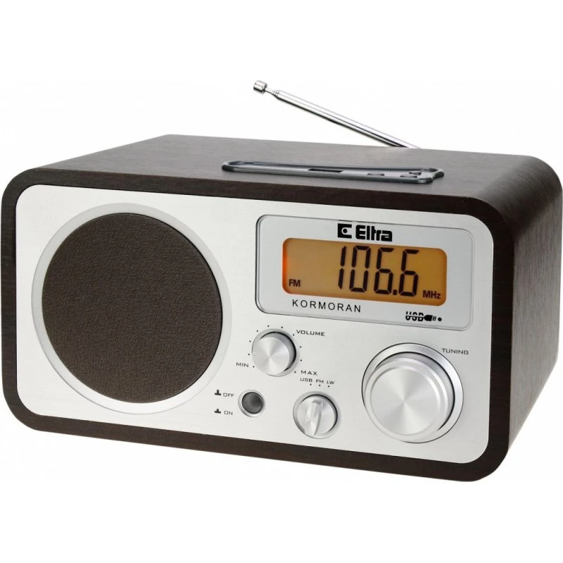 Eltra Kormoran Bærbar Radio, Sort/Sølv