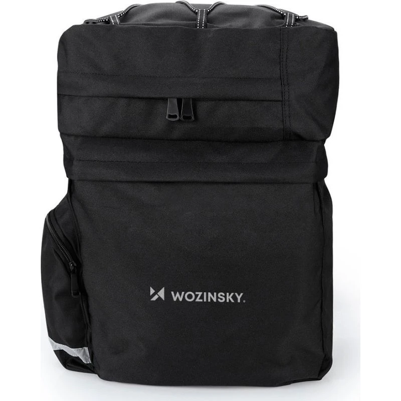 Wozinsky WBB13BK 60L cykeltaske med regncover, sort