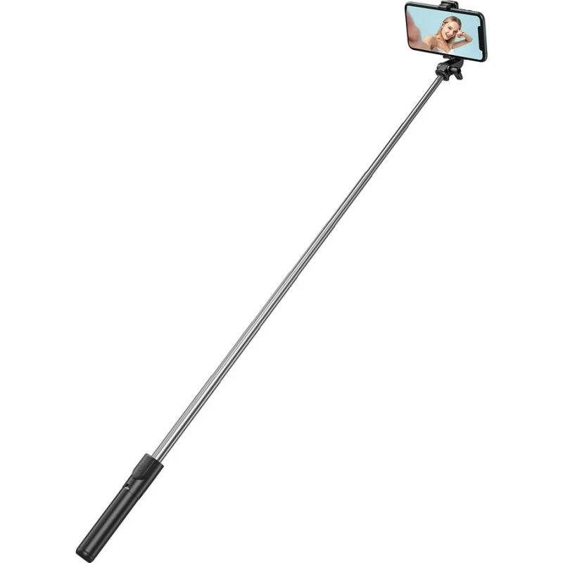 Wozinsky WHS1Y Teleskopisk Selfie Stick 1m med Tripod - Sort
