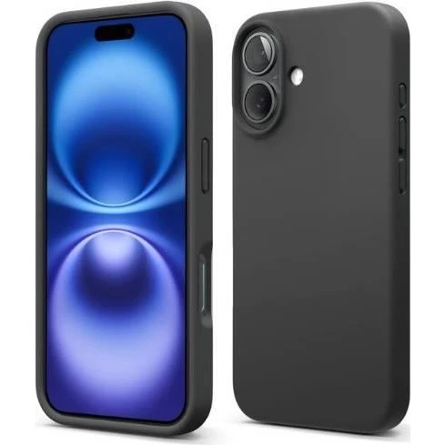 Hurtel Soft Case til iPhone 16, sort