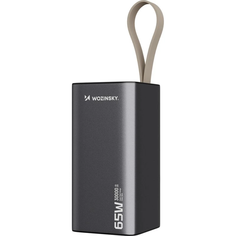 Wozinsky K65+ 30000mAh 65W Powerbank, Grå