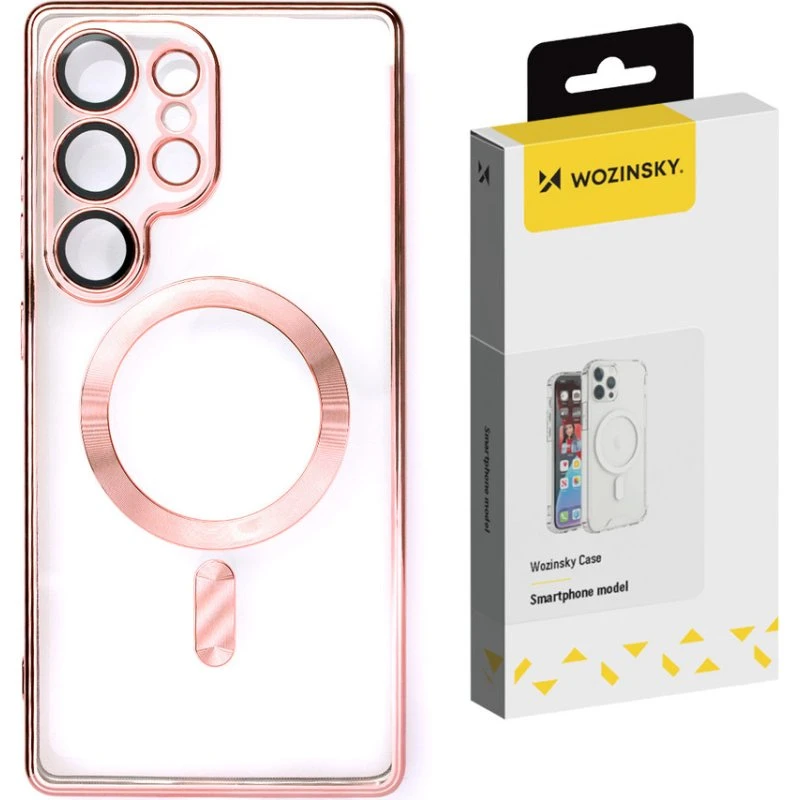Wozinsky Electroplated MagSafe Case til Samsung Galaxy S25+ - Pink