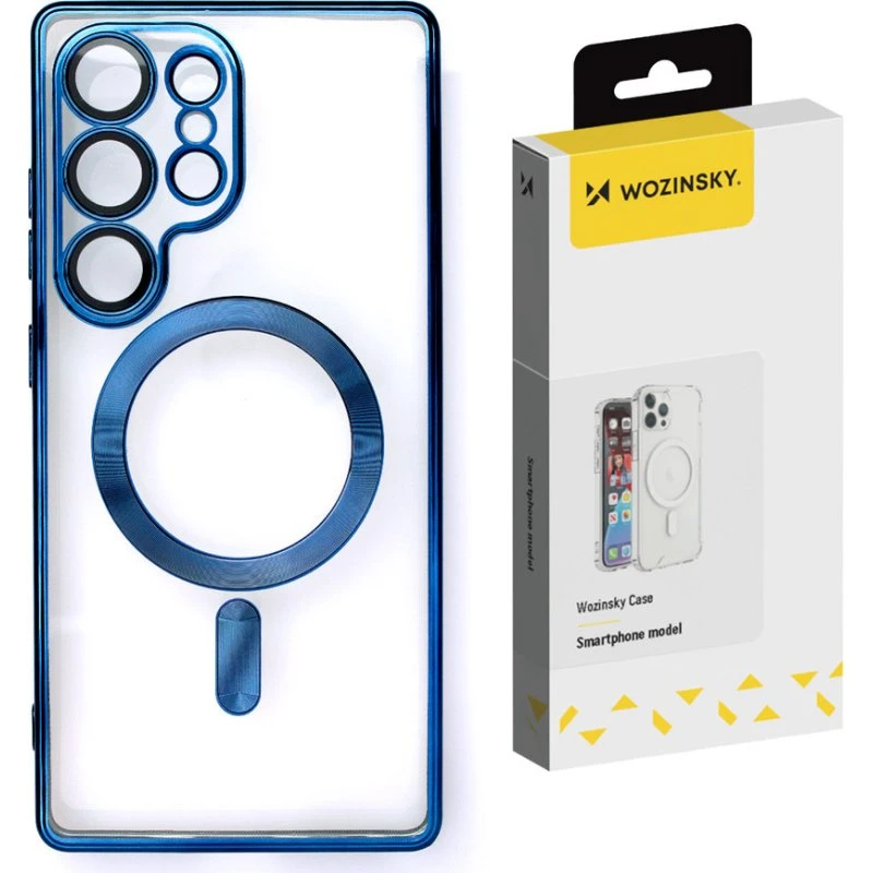 Wozinsky Electroplated MagSafe Case til Samsung Galaxy S25+ - Blå