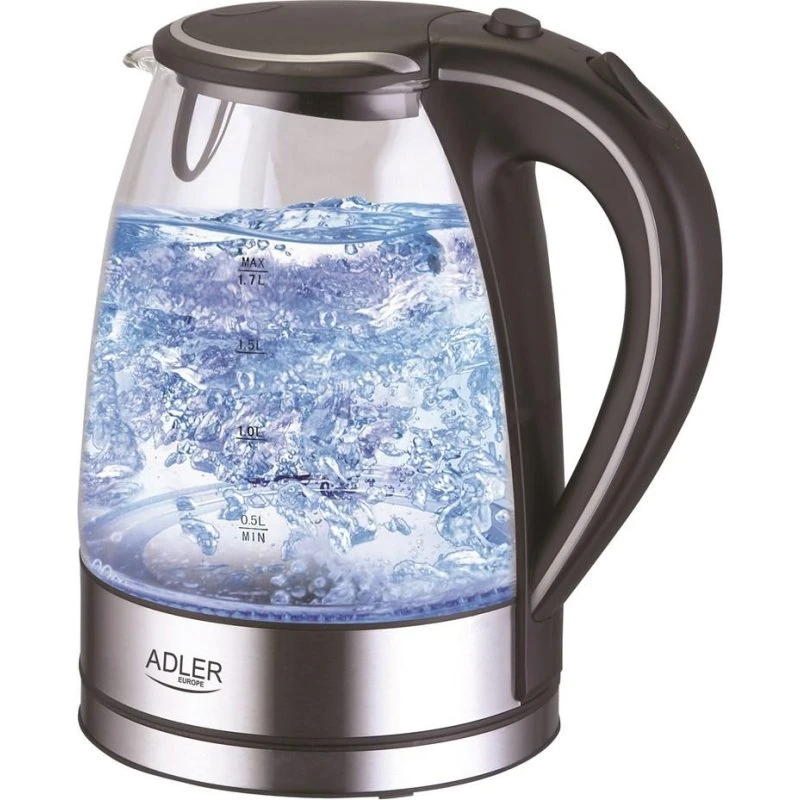 Adler AD 1225 Elkedel 1,7 l 2,2 kW sort/rustfrit stål