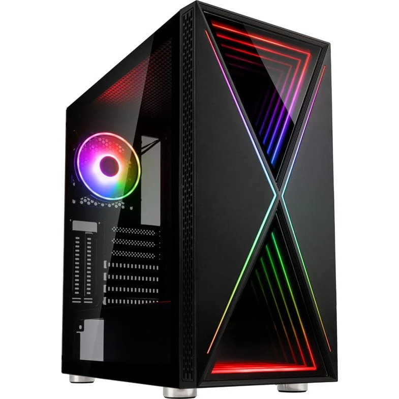 Kolink Void X ARGB Mid Tower, Sort, Med Hærdet Glas