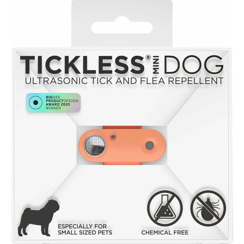 Tickless Mini Orange Opladelig Flåt- og Loppeafviser