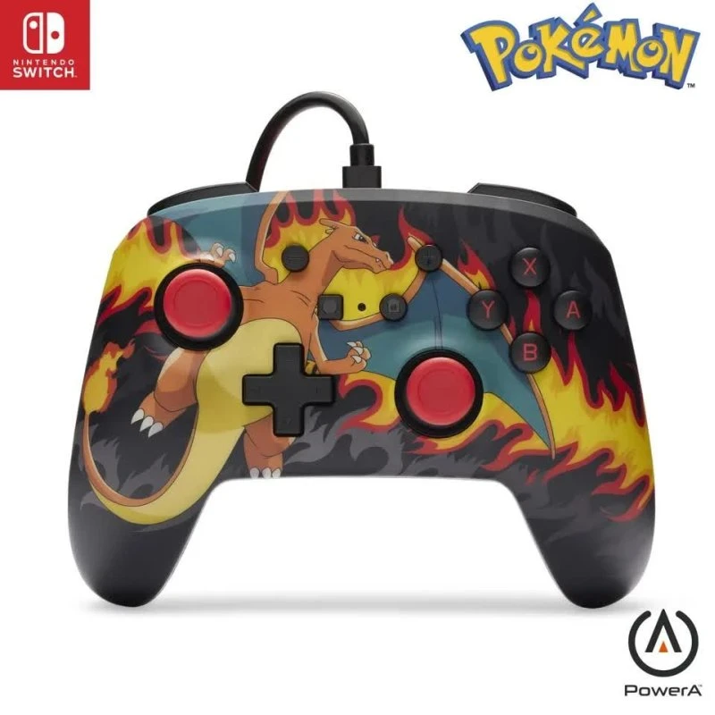 PowerA Enhanced Kablet Controller til Nintendo Switch - Charizard Firestorm