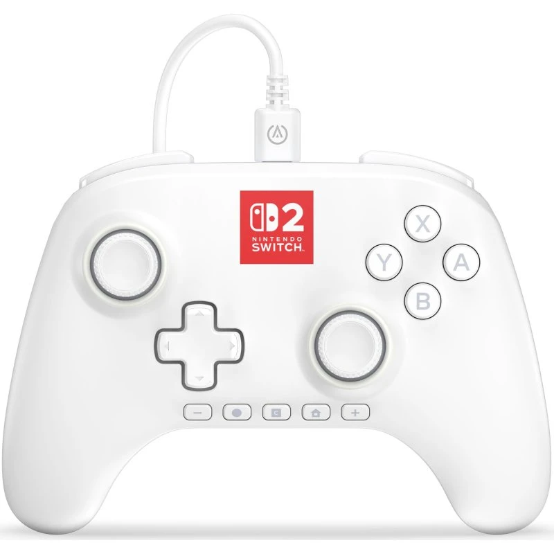 PowerA Advantage Lumectra Hvid Kablet Controller til Nintendo Switch 2