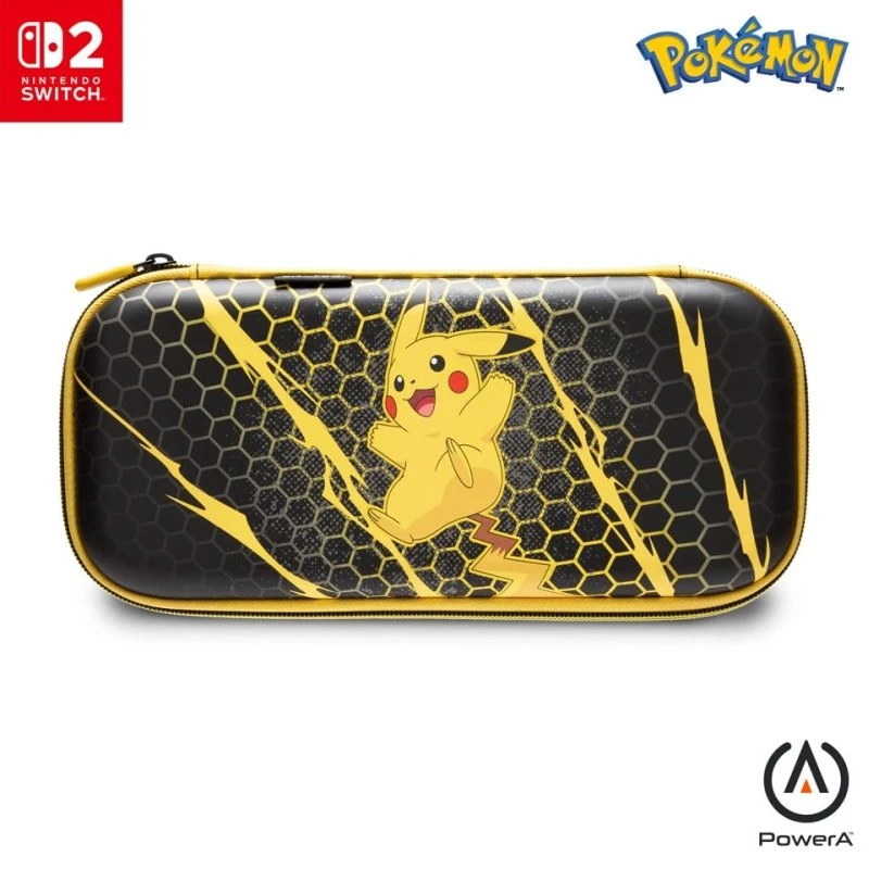 PowerA Slim Case til Nintendo Switch 2 - Pikachu Storm, Officielt licenseret