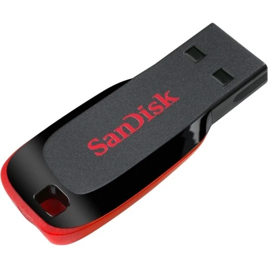 SanDisk USB 2.0 Blade 128GB – lille, stilfuld og rejsevenlig