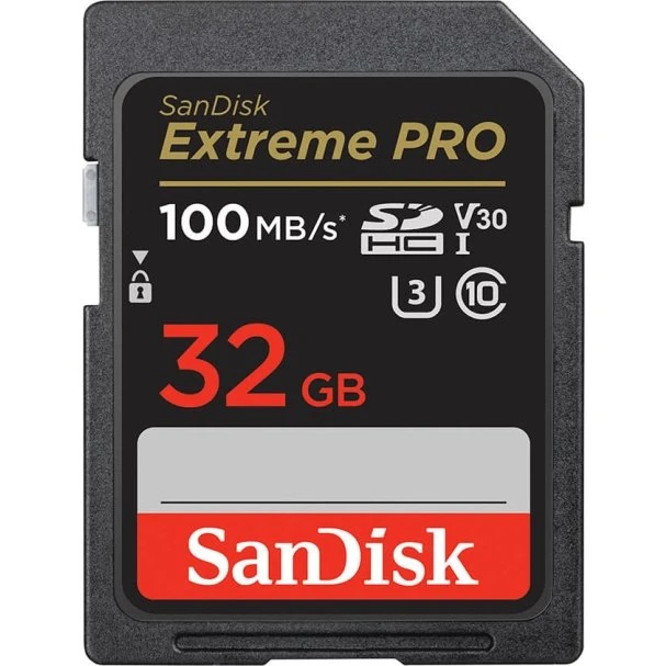 SanDisk SDHC Extreme Pro 32GB 100MB/s UHS-I C10 V30 U3