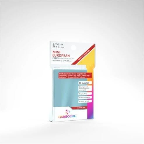 Gamegenic Prime Sleeves Clear 44 x 69 mm (50 stk)