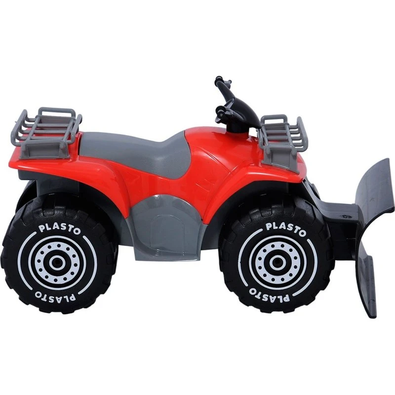 Plasto ATV med trailer, grøn, 30 cm (1 år+)