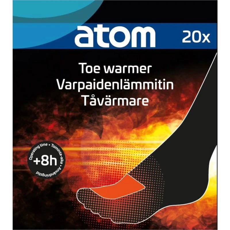 Atom Tåvarmer 20 stk – Hurtig opvarmning og varme i over 8 timer