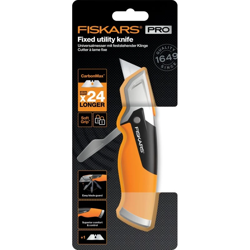 Fiskars CarbonMax Fast Kniv 18,2 cm