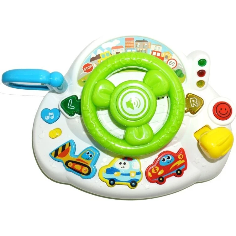 Happy Baby Driver's Wheel med lys og lyd