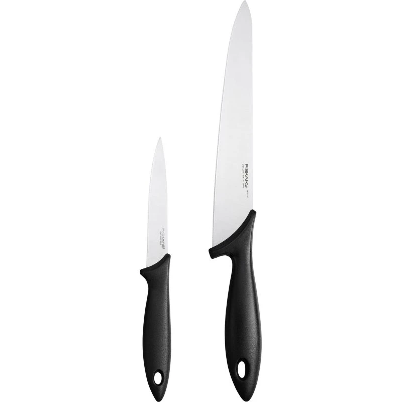 Fiskars Essential Knivsæt 2 dele – Køkkenkniv & Grøntsagskniv