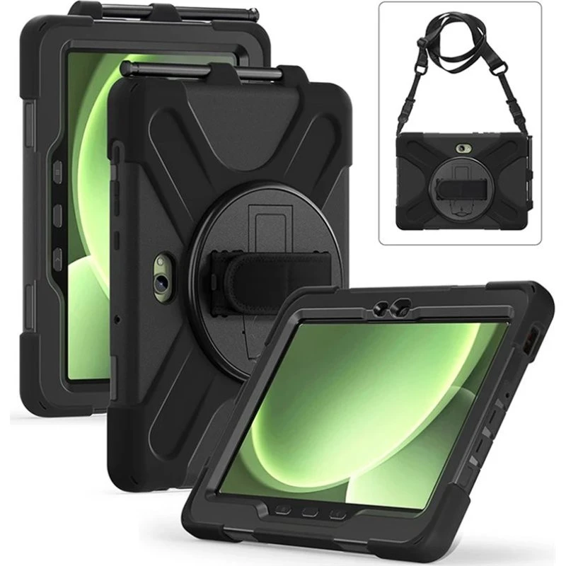 Insmat Rugged Armor Beskyttelsescover Sort til Samsung Galaxy Tab Active5 Pro