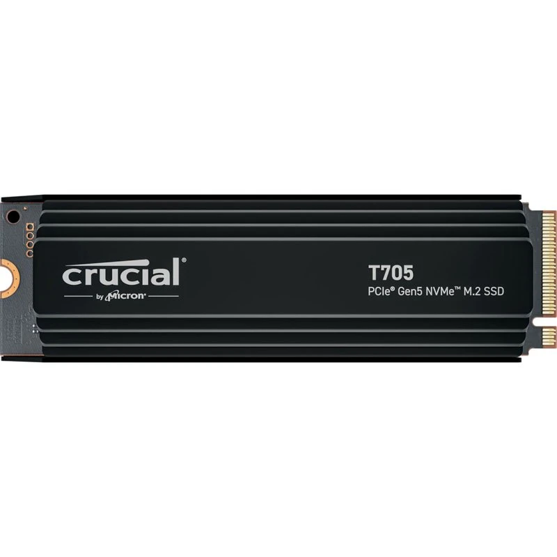 Crucial T705 SSD med Køl 4TB M.2 PCIe 5.0 NVMe