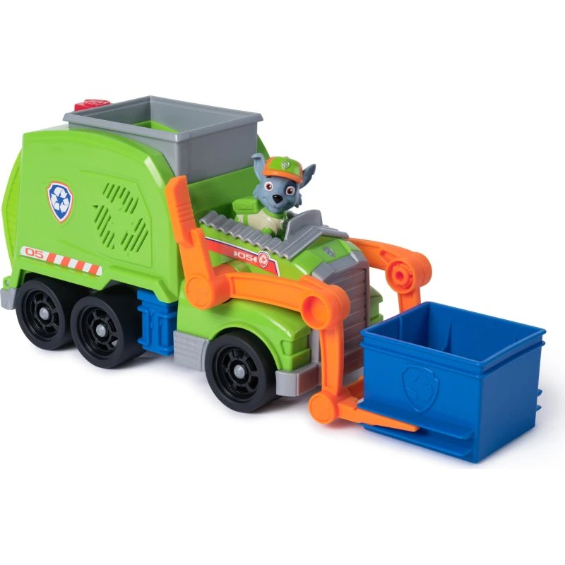 Paw Patrol Rocky Crush N' Roll Genbrugstruck, Rød