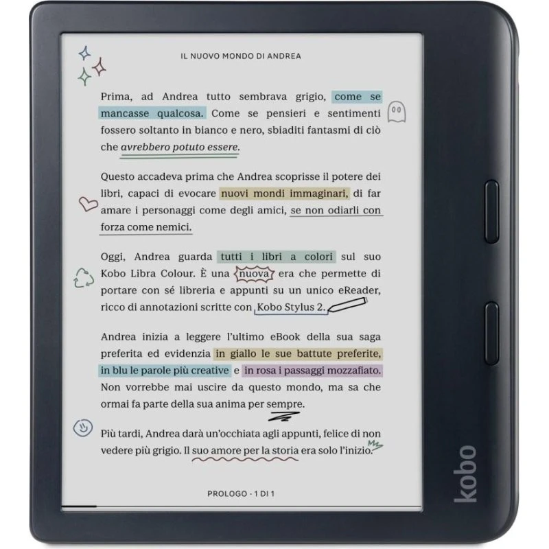 Kobo Libra Colour 7" Farve e-Bogslæser 32 GB Sort